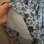 Free People  Marsha Mini Dress Sz L Lake Combo Blue Floral Boho Velvet‎ NEW Photo 5