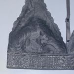 PINK - Victoria's Secret Victoria’s Secret PINK VS Lace Halter T-Strap Bralette w Logo Band Gray S Small Photo 6