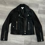 Topshop Petite Black Leather Jacket Photo 2