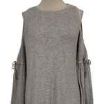 American Eagle  Outfitters Cold Shoulder Sweater Knit Tie Bell Fairy Sleeve Large Photo 0