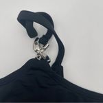 BETH RICHARDS Bikini Swimsuit Top Linx Black Silver Chain Beach Swim NWT Small Photo 8