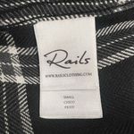 Rails Hunter Shirt Ash Cream Gray Plaid Long Sleeve Button Down Black Women’s S Photo 8