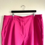 Old Navy  Womens Dressy Pants Hot Pink Full Length Wide Leg Pleated Size 3X Photo 2