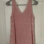 Nic+Zoe  Lightweight Summer Pink & White Tank Linen Photo 2