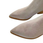 Marc Fisher Suede Leather Teona Light Grey Ankle Cowboy Boot Size 7.5 NWT Photo 11