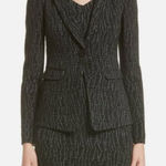 Armani Collezioni Snakeskin Print Jersey Long Sleeve Single Button Blazer Sz 10 Photo 0