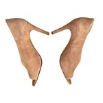 Gibson Latimer  Tan Suede Open Toe Heels Photo 6
