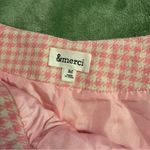 &merci Pink Houndstooth Mini Skort with Buttons M Photo 4