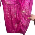 Show Me Your Mumu NEW NWT  Party Hop Long Sleeve Sequin Mini Dress Pink Disco Photo 4
