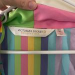 Victoria's Secret Vintage Collection Rainbow Striped kimono Robe And Slip Large Photo 3