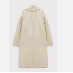 ZARA NWT  OVERSIZED BlOGGERS FAVE MAXI LONG COAT BEIGE SZ-XL Photo 5