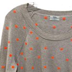 Madewell Wallace Neon Polka Dot Sweater Tan Orange Size XS Photo 2