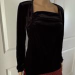 ANATOMIE Calliope Stretch Velvet Top in Black. MSRP $228 Black Size L Photo 6