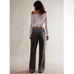 Free People Tinsley Baggy High Rise Jeans 90s Grunge Dirty Wash NWT 27 Short Photo 4