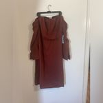 NWT Future Collective Off The Shoulder Long Sleeve Midi Dress | Size: 18 Red Photo 1