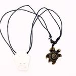 Boutique Boho Sea Turtle Leather Cord Necklace Photo 1