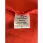 Bobeau Red Chiffon Sleeveless Ruffle Blouse Size Medium Zip Back Photo 8