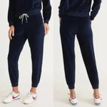 Marine layer Blue Velour High Rise Jogger Pants Photo 1