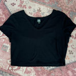 Wild Fable  basic black cropped t-shirt Photo 0
