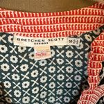 Gretchen Scott  Tunic Top Womens Small Multicolor Paisley Print Flare Sleeves Photo 1