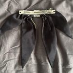 rhinestone bow barrette black/silver Black Photo 3