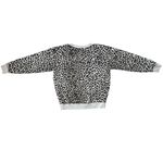 J.Crew Vintage Fleece Leopard Crewneck Pullover Sweatshirt Size Medium EUC Photo 2