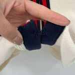 J.Crew Womens Cream Emilie Contrast Trim Ribbed Cardigan Size XXL Red Photo 8