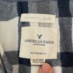 American Eagle Boyfriend Fit Plaid Flannel Shirt sz XS Preppy Lumberjane Granola Photo 3