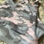 Fabletics Pink and Gray Camouflage Sports Bra Photo 1