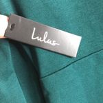 Lulus dark emerald green body-con long sleeve dress size large ladies NWT Photo 9