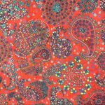 Harlowe $ Graham Harlowe & Graham Orange Paisley Blouse Size Medium Photo 4