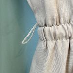 Vintage 80s Light Academia Preppy Khaki Dress Green Red Belt Photo 7