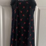 Rue 21 Y2k Women's Medium Fairy Grunge 90s Rose Bodycon Full Clasp Dress Roses Party Photo 7