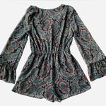 Xhilaration 148. : Paisley Romper with bell sleeves Photo 1