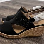 Naturalizer Soul Women's Ocean Slingback Wedge Sandal Size 7.5 M 🔥 Black Photo 0