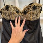 Betsey Johnson Vintage Evening Silk Whimsical Fairy Lace Satin Dress Size 6 S Photo 2