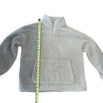 American Eagle Fuzzy Fleece Pullover Sweater Teddy Size S Fall Cozy Warm Photo 4