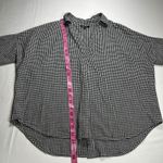Madewell Gingham Split Back Button Up Short Sleeve Top Blouse Size Small Photo 5