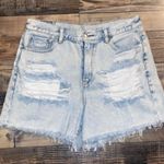 American Eagle distressed Jean shorts size 10 Photo 0
