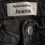 Reformation Jeans Size 23 Straight Leg Erie Wash Vintage Black High Rise Waist Photo 2