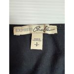 Express One Eleven Bodysuit Top Women's Small Black Ribbed V Photo 3