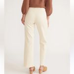 Marine layer  Cream Flare Wide Leg Jeans Photo 5