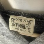 Vocal Vtg  Hooded Rhinestone Asymmetric Tunic Whimsy Goth Fairy Witchy Yoga Small Photo 2