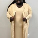 Jessica London 2 Piece Tan Dress - Size 26/28 Photo 1