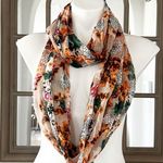 infinity  Scarf, Lightweight Floral Print Photo 2