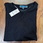 Karen Scott  jet black short sleeve tee shirt, size PXL, NWT Photo 2