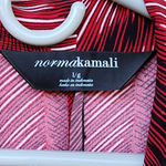 Norma Kamali Printed Surplice Faux Wrap Long Sleeve Stretch Jersey Dress Large Photo 3