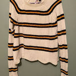 Love by Design  Black And Yellow Crew Neck Sweater Size Medium Photo 0