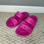 Crocs Women’s Classic 2-Strap Slide Sandals in Hot Pink Women’s 8 or Men’s 6 Photo 1