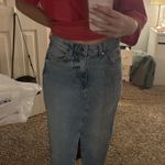 H&M  Long Jean Skirt Denim Light Wash Photo 2